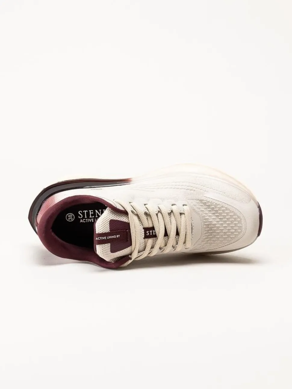 STENK - Alsen - Offwhite sportiga sneakers