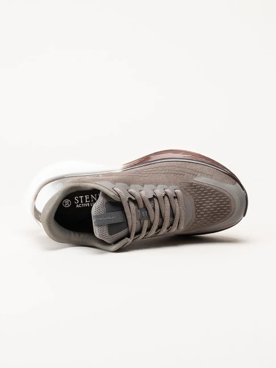 STENK - Alsen - Taupe sportiga sneakers