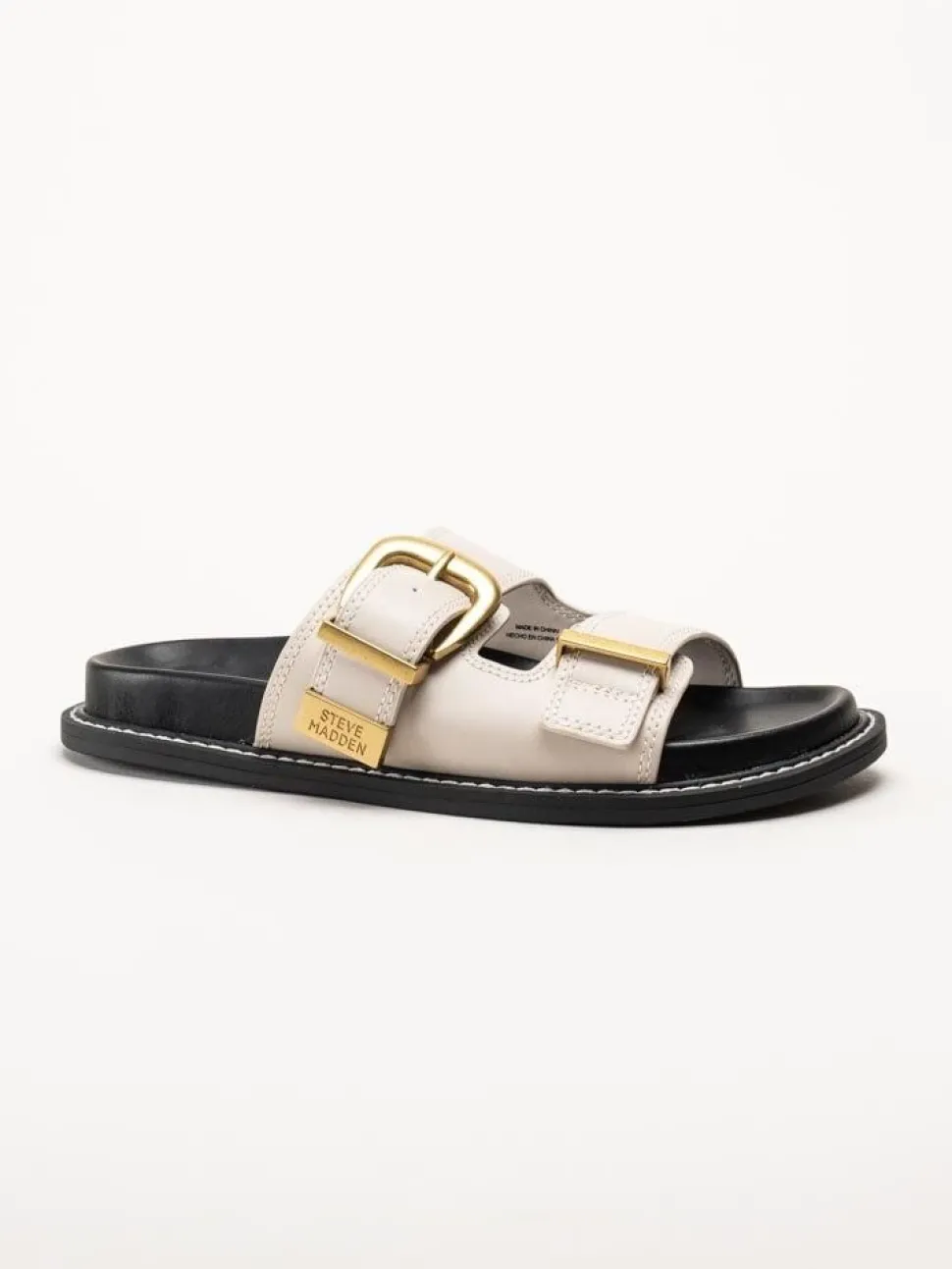 Steve Madden - Arch-E - Beige slip in sandaler i skinn