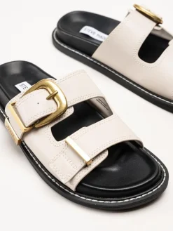 Steve Madden - Arch-E - Beige slip in sandaler i skinn