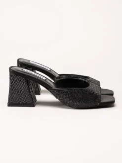 Steve Madden - Glowing-R - Svarta mules med strass