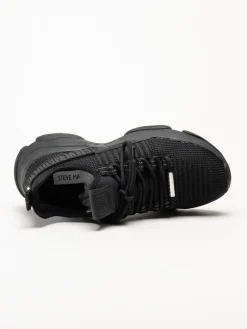 Steve Madden - Mac-E - Svarta chunky sneakers i textil