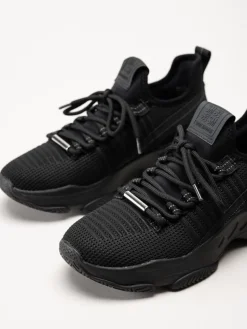 Steve Madden - Mac-E - Svarta chunky sneakers i textil