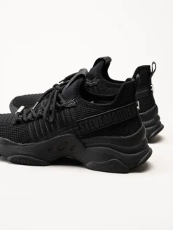 Steve Madden - Mac-E - Svarta chunky sneakers i textil