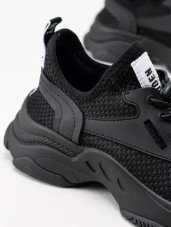 Steve Madden - Match-E - Svarta chunky sneakers i textil