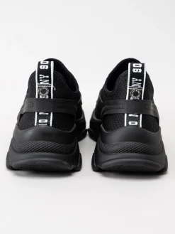 Steve Madden - Match-E - Svarta chunky sneakers i textil