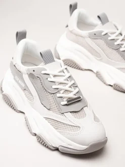 Steve Madden - Possession-E - Gråvita chunky sneakers