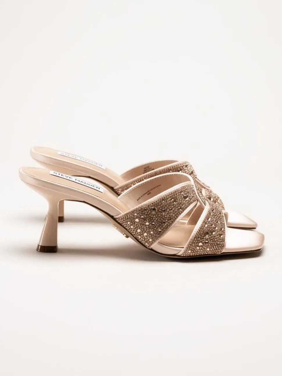 Steve Madden - Roséguldfärgade slip in sandaletter