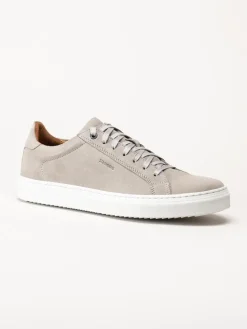 Strömberg - Arezzo - Ljusgrå sneakers i mocka
