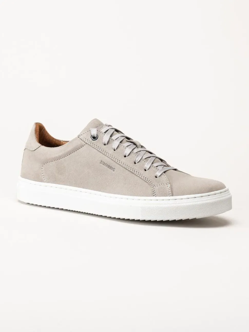 Strömberg - Arezzo - Ljusgrå sneakers i mocka