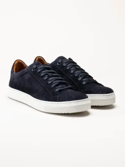 Strömberg - Arezzo - Mörkblå sneakers i mocka
