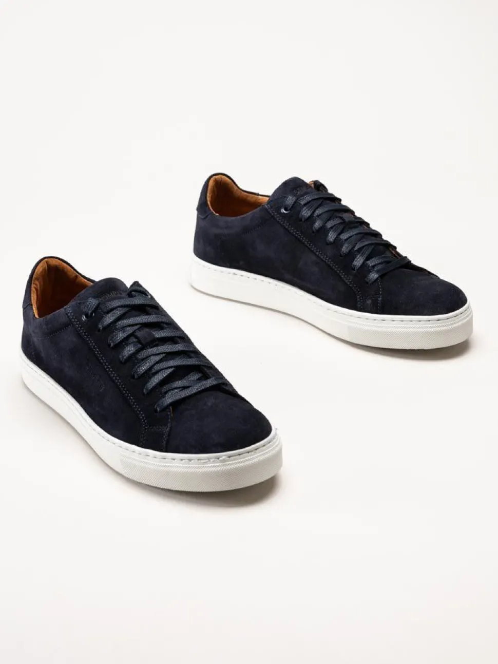 Strömberg - Arezzo - Mörkblå sneakers i mocka