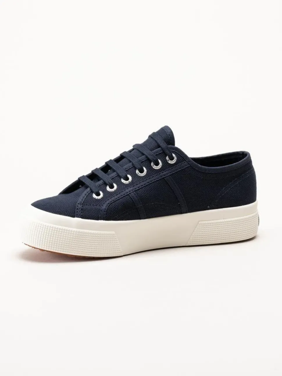 Superga - 2750 Cotu Classic - Mörkblå platåsneakers i textil
