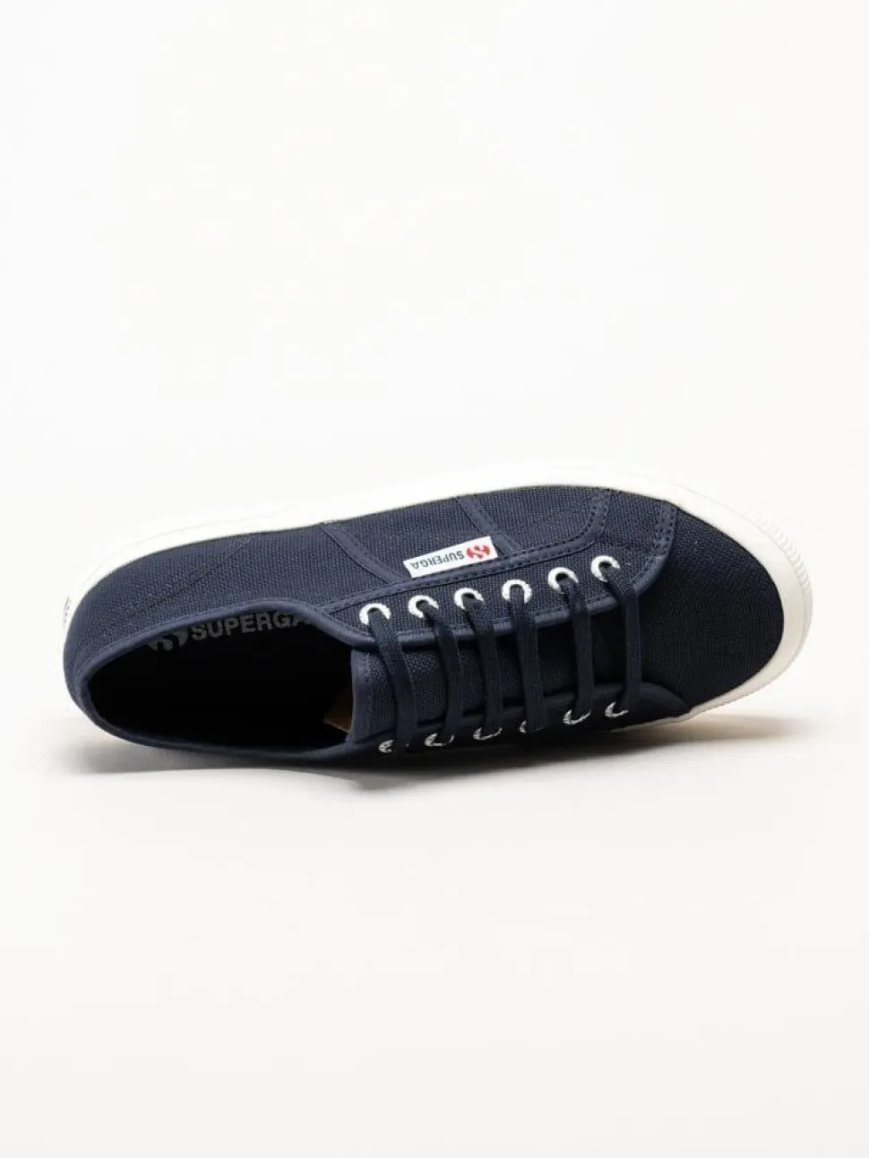 Superga - 2750 Cotu Classic - Mörkblå platåsneakers i textil