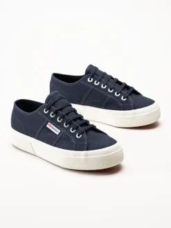 Superga - 2750 Cotu Classic - Mörkblå platåsneakers i textil