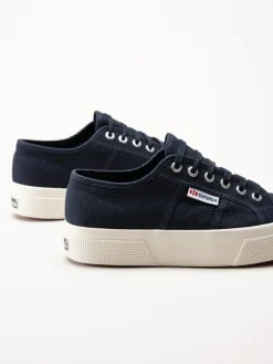 Superga - 2750 Cotu Classic - Mörkblå platåsneakers i textil