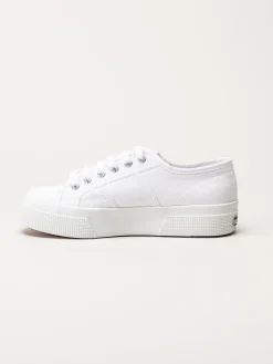 Superga - 2740 Platform - Vita platåsneakers i textil