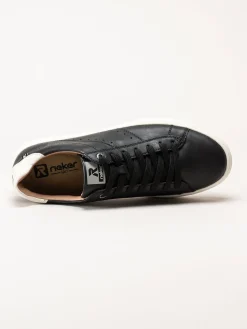 Svarta sneakers i skinn