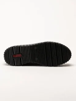 Svarta sneakers i skinn