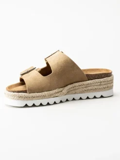 Sweeks - Sonja - Beige sandaler i mocka
