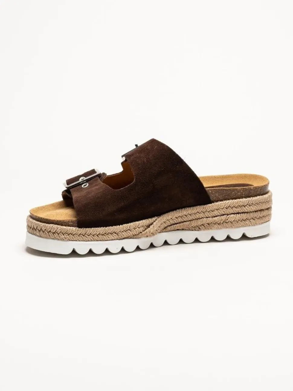 Sweeks - Sonja - Bruna slip in sandaler i mocka