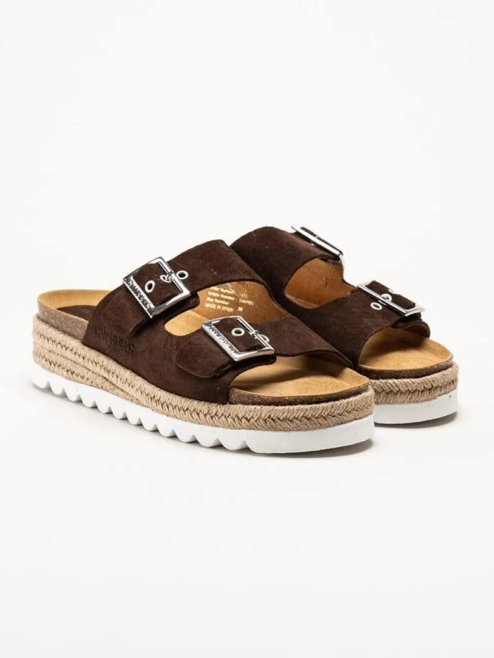 Sweeks - Sonja - Bruna slip in sandaler i mocka