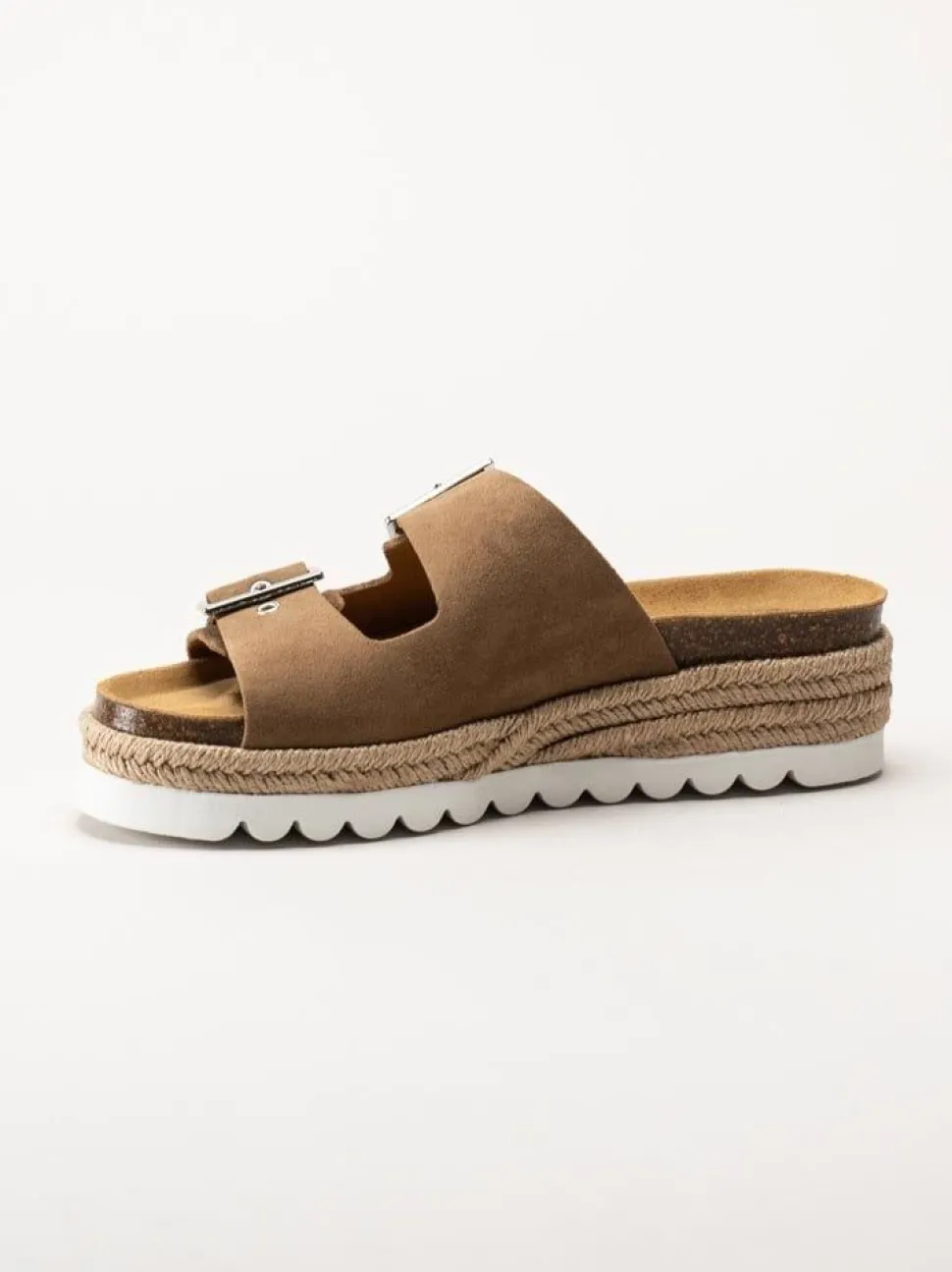 Sweeks - Sonja - Bruna slip in sandaler i mocka