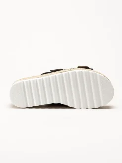 Sweeks - Sonja - Svarta slip in sandaler i mocka