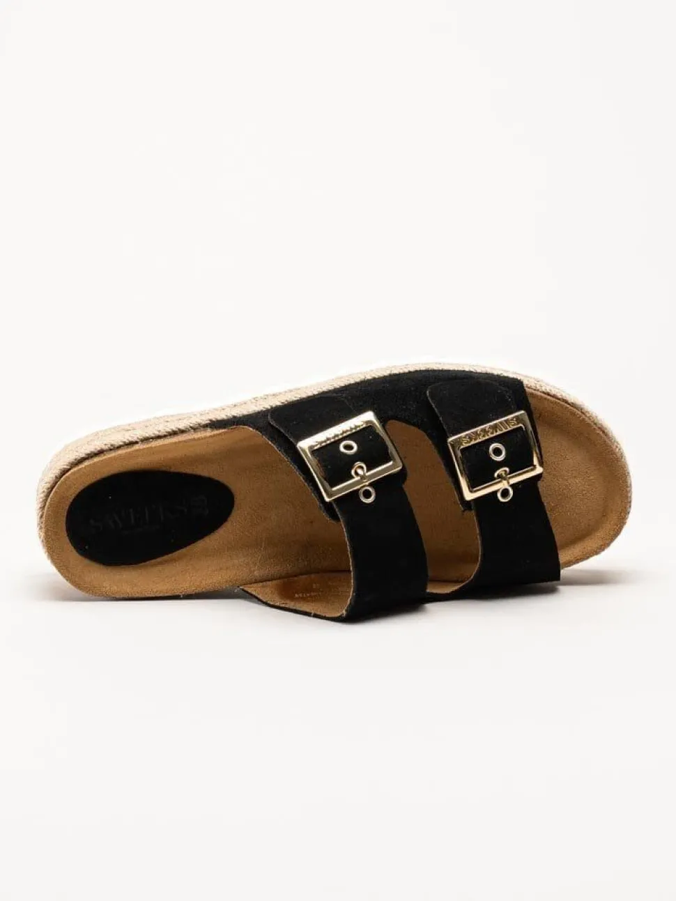Sweeks - Sonja - Svarta slip in sandaler i mocka