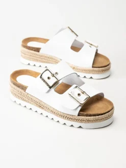 Sweeks - Sonja - Vita sandaler i skinn