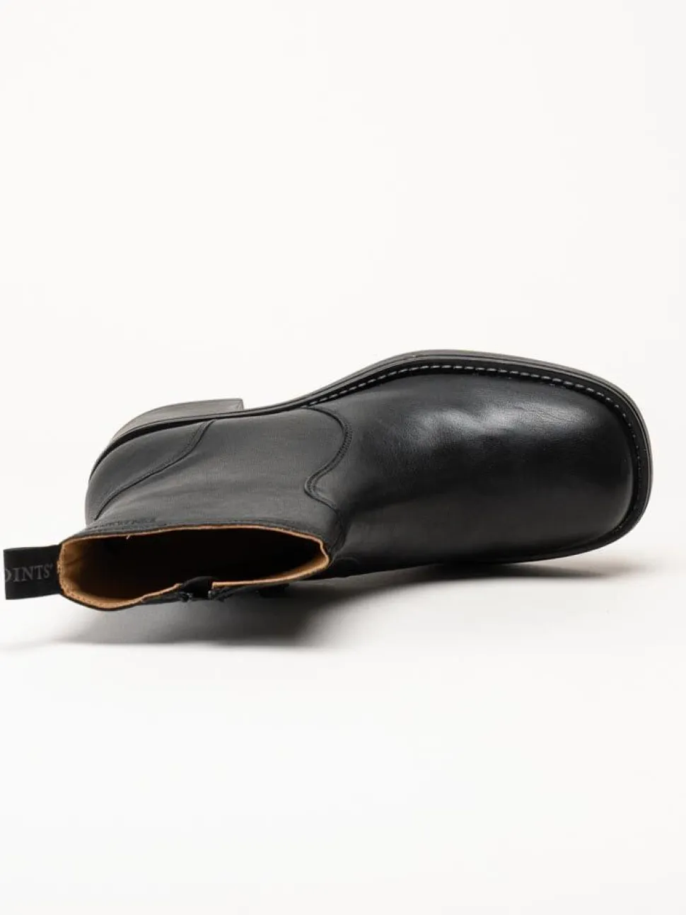 Ten Points - Ingrid - Svarta boots i skinn