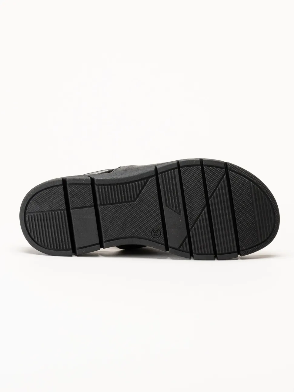 Ten Points - Julia - Svarta sandaler i skinn