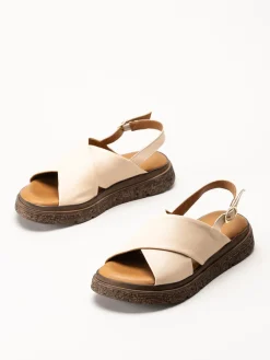 Ten Points - Mona - Beige skinnsandaler