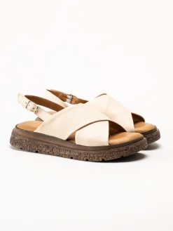 Ten Points - Mona - Beige skinnsandaler