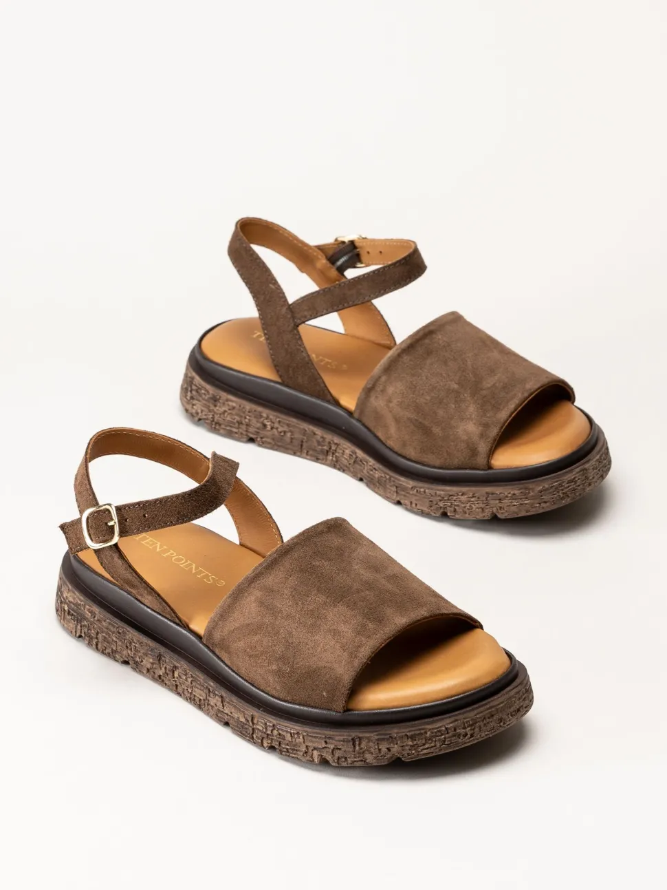 Ten Points - Mona - Mörkbruna sandaler