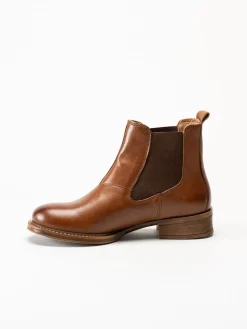 Ten Points - Pandora - Bruna Chelsea boots i skinn