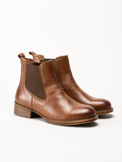 Ten Points - Pandora - Bruna Chelsea boots i skinn