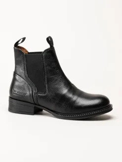 Ten Points - Pandora - Svarta chelsea boots i skinn