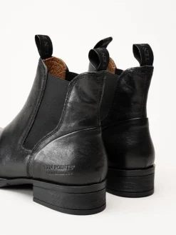 Ten Points - Pandora - Svarta chelsea boots i skinn
