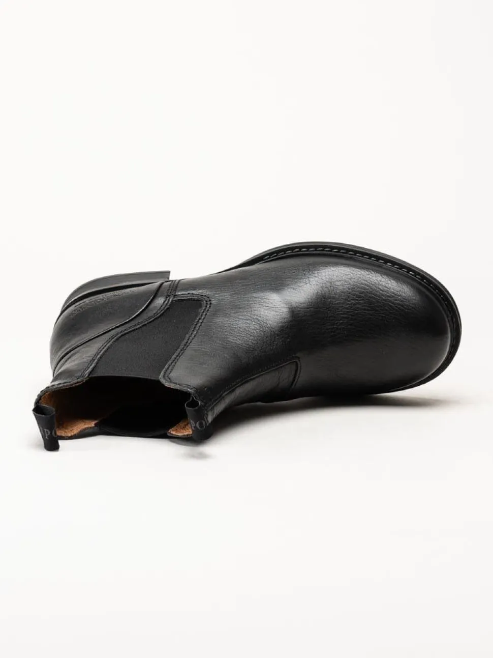 Ten Points - Pandora - Svarta chelsea boots i skinn