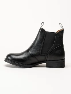 Ten Points - Pandora - Svarta chelsea boots i skinn