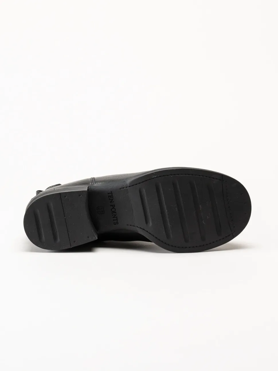 Ten Points - Pandora - Svarta chelsea boots i skinn