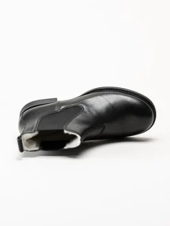 Ten Points - Pandora - Svarta chelsea boots i skinn
