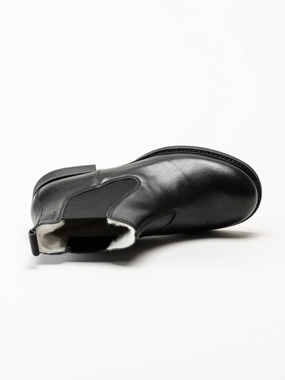 Ten Points - Pandora - Svarta chelsea boots i skinn