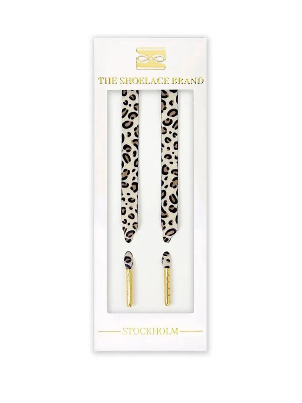 The Shoelace Brand - Classic Leopard 120 - Leopardmönstrade skoband i textil