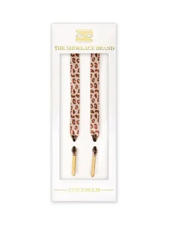 The Shoelace Brand - Leopard Lace - Leopardmönstrade skoband i textil