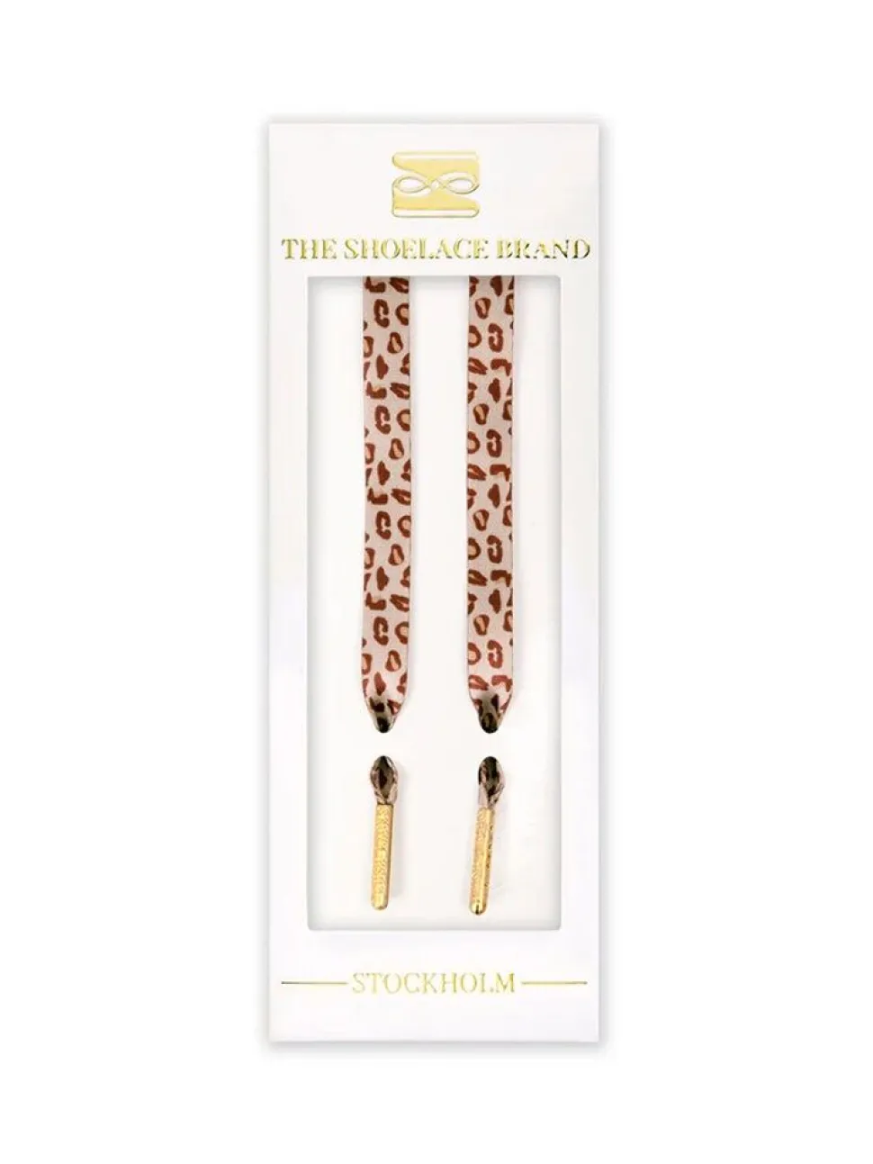 The Shoelace Brand - Leopard Lace - Leopardmönstrade skoband i textil