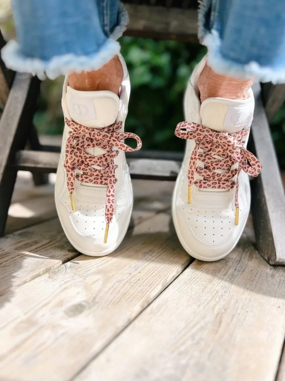 The Shoelace Brand - Leopard Lace - Leopardmönstrade skoband i textil