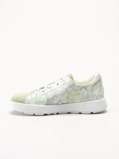 Think - Comoda - Ljusgröna sneakers i mocka