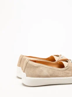 Think - Turna - Beige Ballerina i mocka